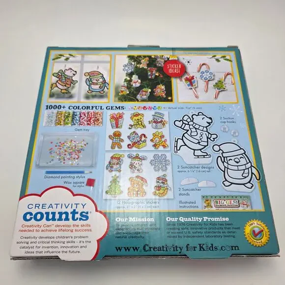 Creativity for Kids Big Gem Diamond Painting - Holiday kit - Picture 2 of 7